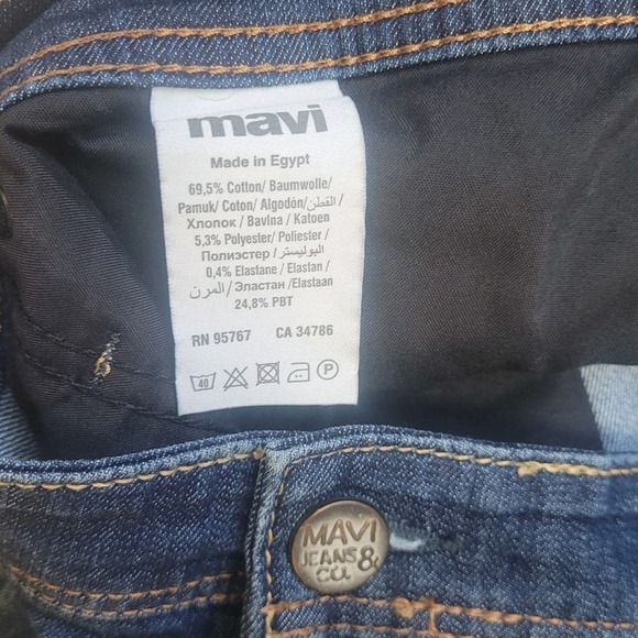 Mavi Zach Jeans Straight Leg Dark Wash Denim Modern Stretch Mens Size 40x32 - Picture 8 of 12